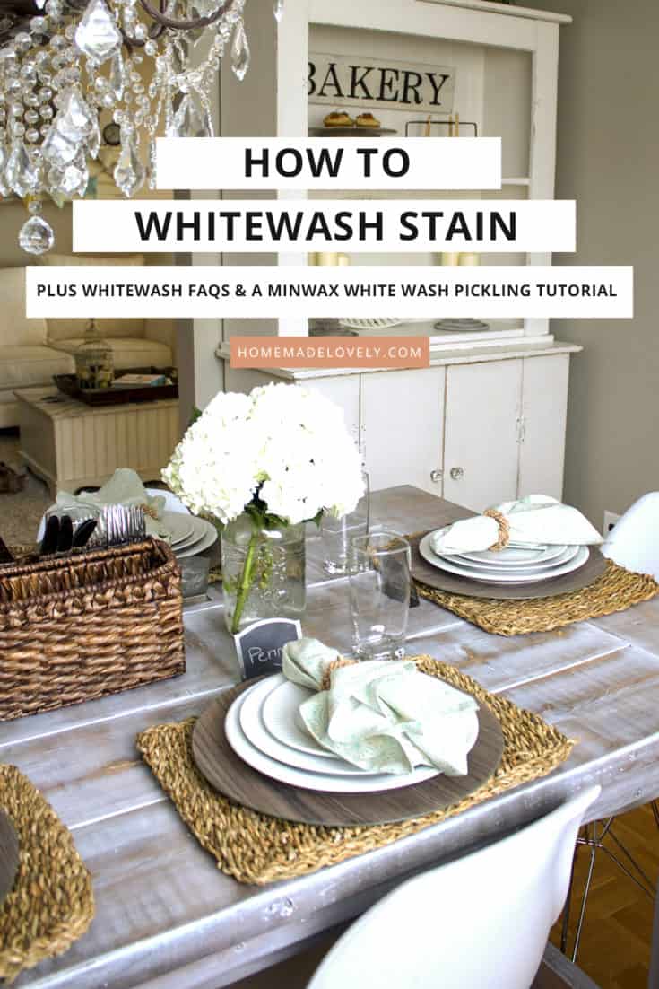 How to Whitewash Stain (Plus FAQ & Staining with Minwax Pickling)