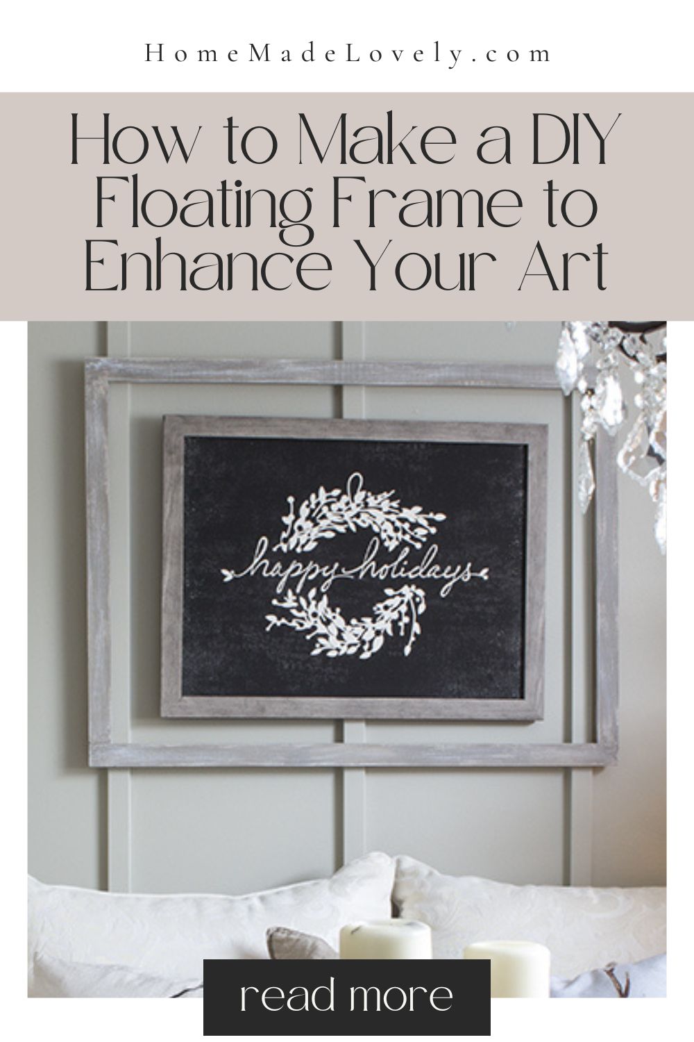How to Make a DIY Floating Frame to Enhance Your Art