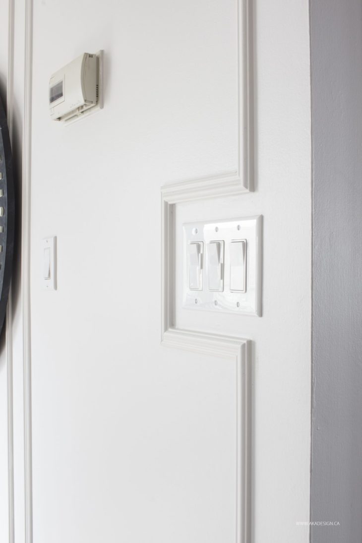 Panel Moulding in the Entry and Dining Room Creating Subtle, Elegant
