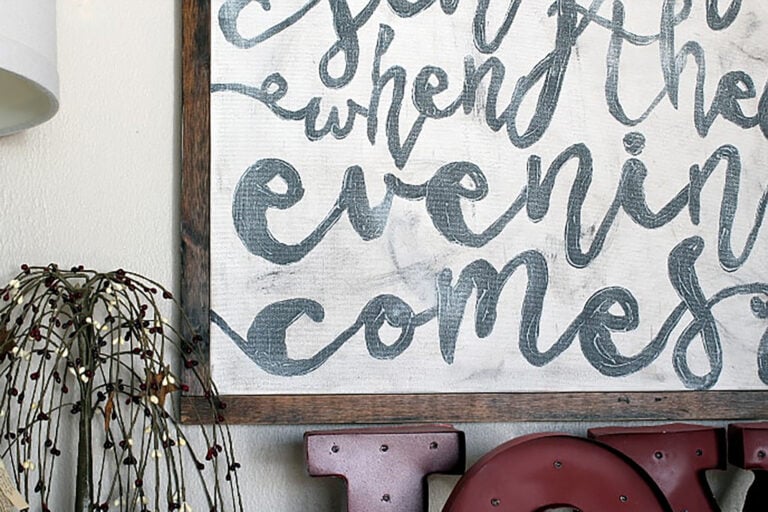 How to Make a Hand Lettered Sign the Easy Way (No Skills Needed!)