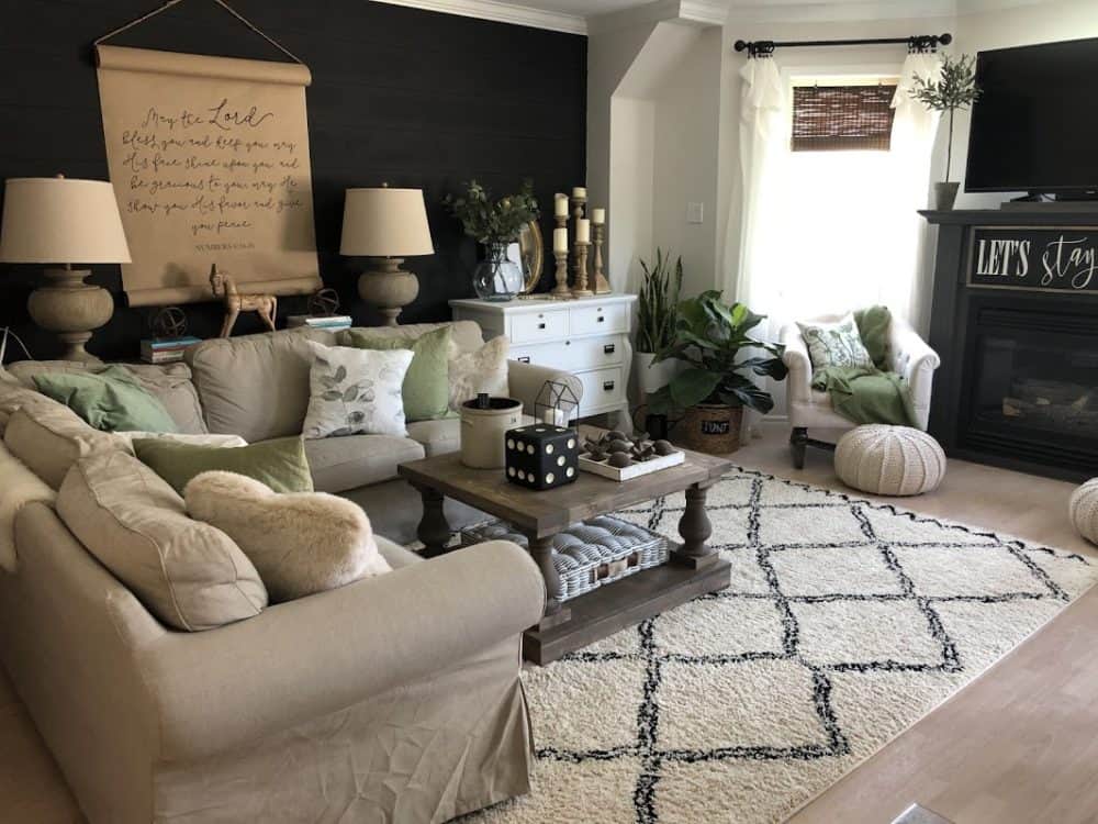 living room after