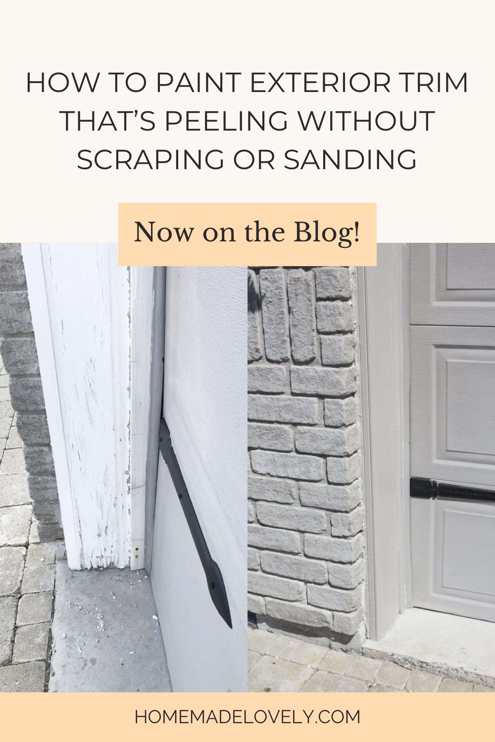 How to Paint Exterior Trim That’s Peeling Without Scraping or Sanding