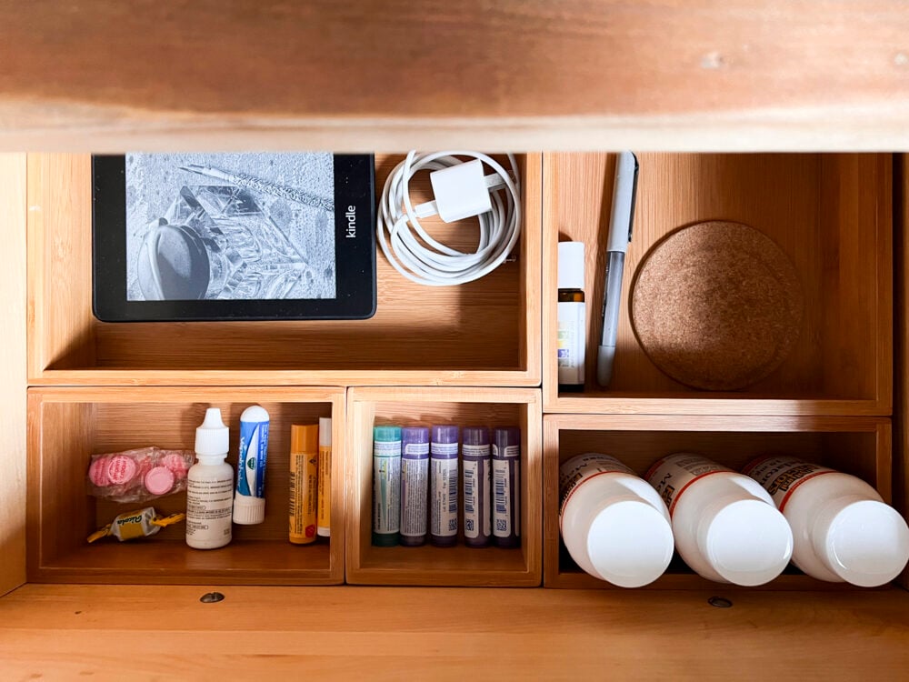 nightstand organizing ideas