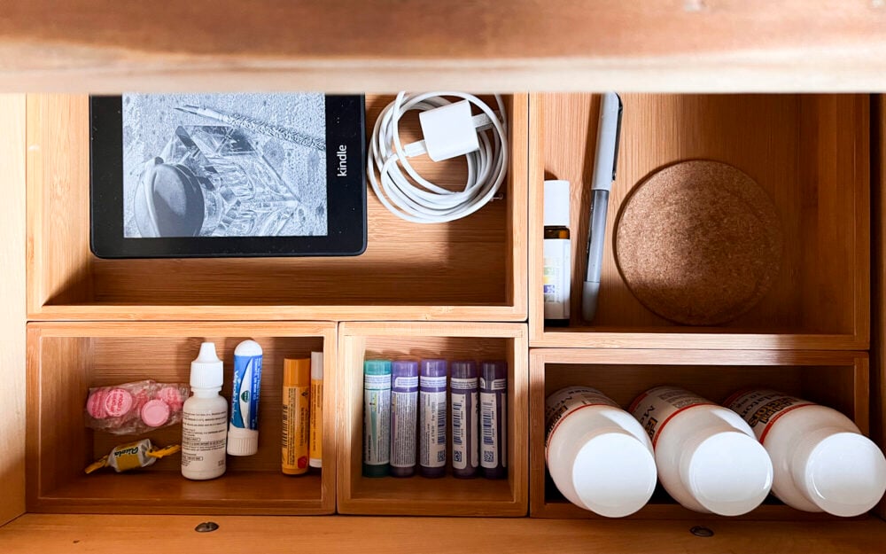 nightstand organizing ideas