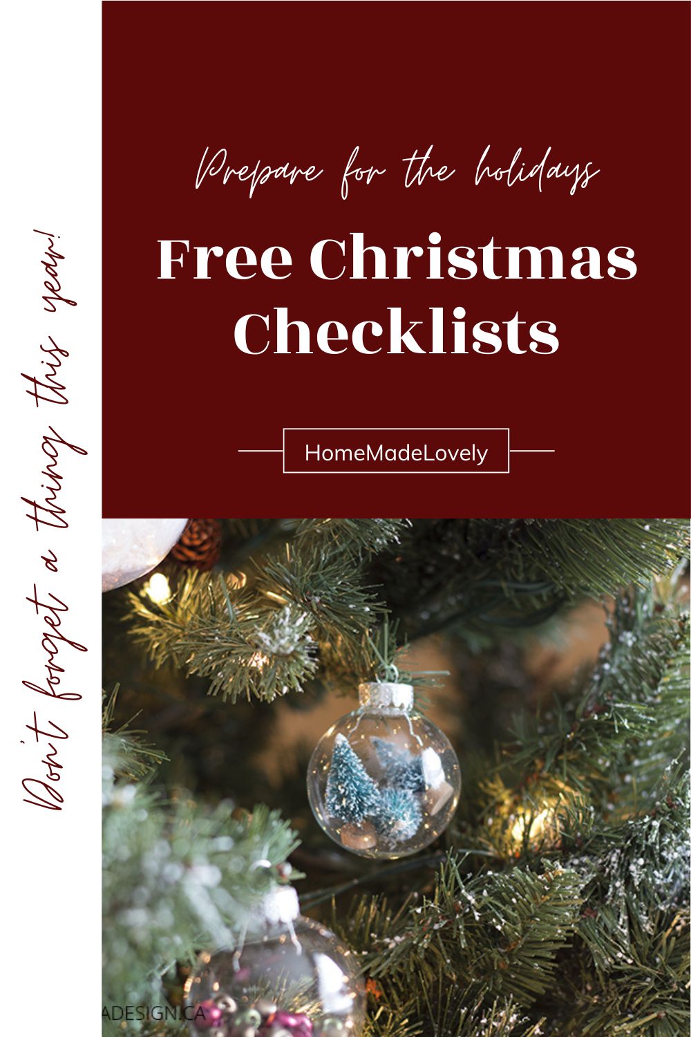 Free Christmas Checklists Free christmas checklists