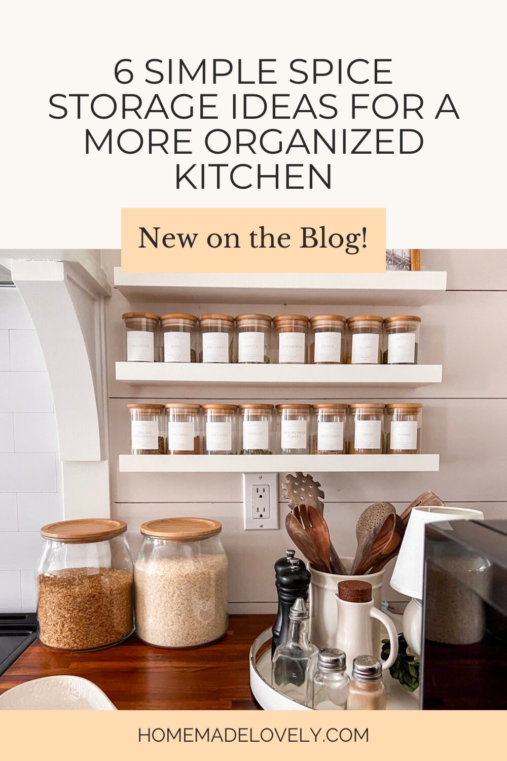 6 Simple Spice Storage Ideas for a More Organized Kitchen