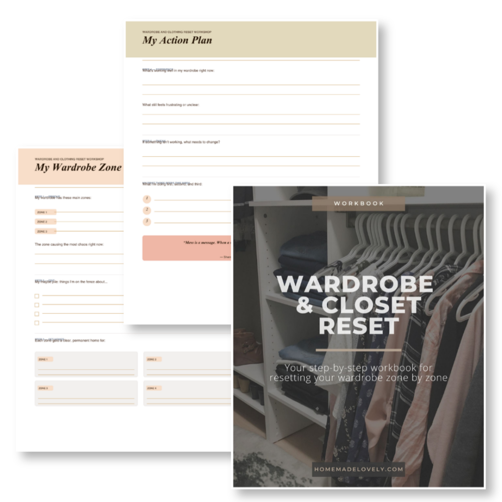 Wardrobe & Clothing Workshop Workbook Mockup
