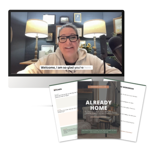 already home gratitude course on screens and workbook