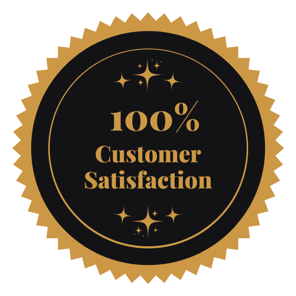 HML 100% Customer Satisfaction Badge for sales pages