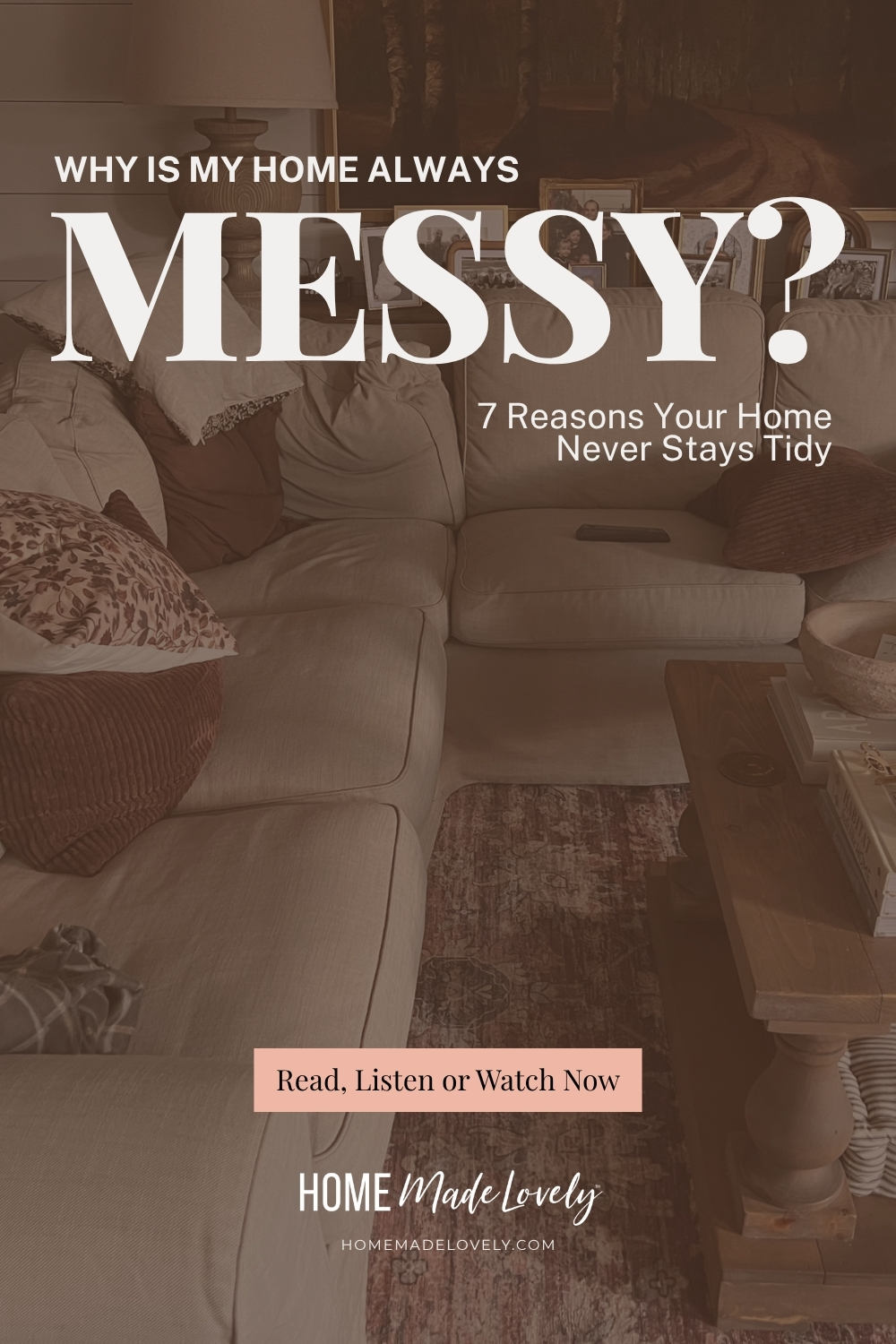 why is my house always messy text over messy living room picture